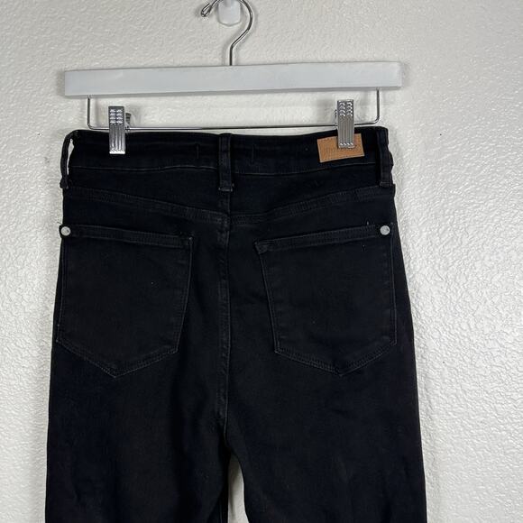 Judy Blue Jeans Women Size 27 Black High Rise 90s Slit Bottom Straight Leg - Picture 6 of 13